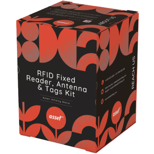 RFID Fixed Reader + 2 Antennas + Tags Kit