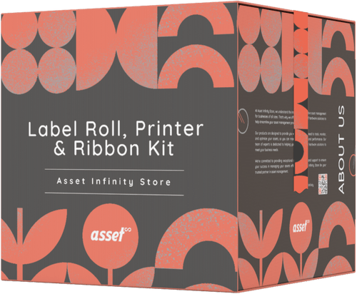 Label Roll + Printer + Ribbon Kit