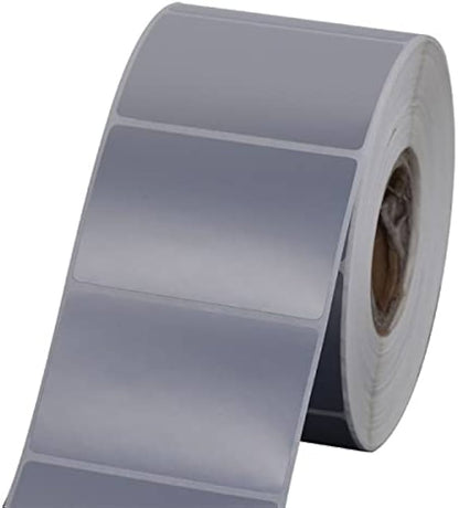 Silver Polyster - Roll of 1,000/2,000/5,000 stickers